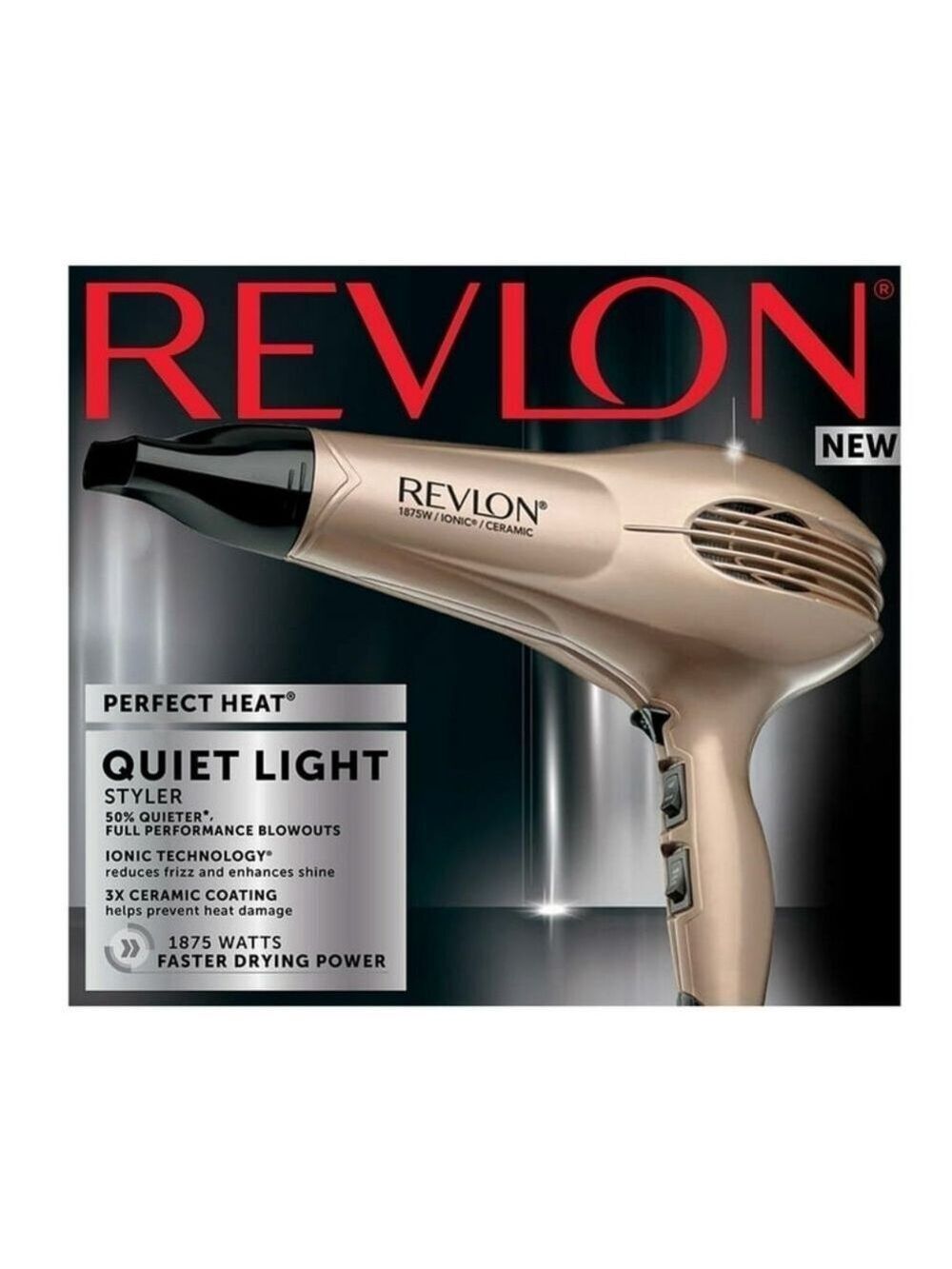 HP. Revlon Lightweight Quiet Hair Dryer